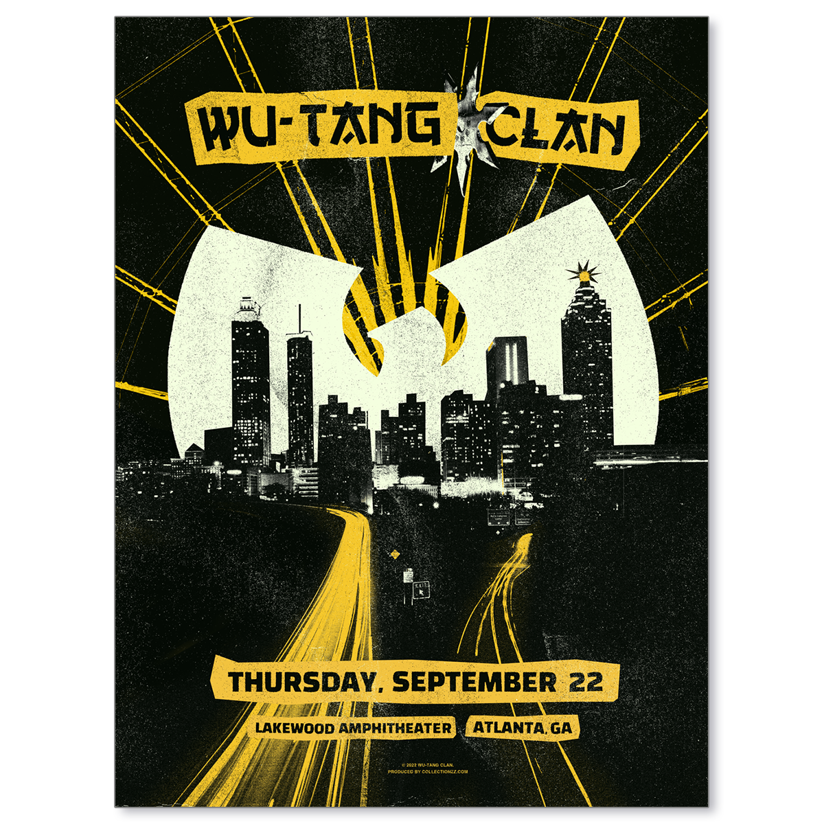 Wu-Tang Clan Atlanta September 22, 2022 Print