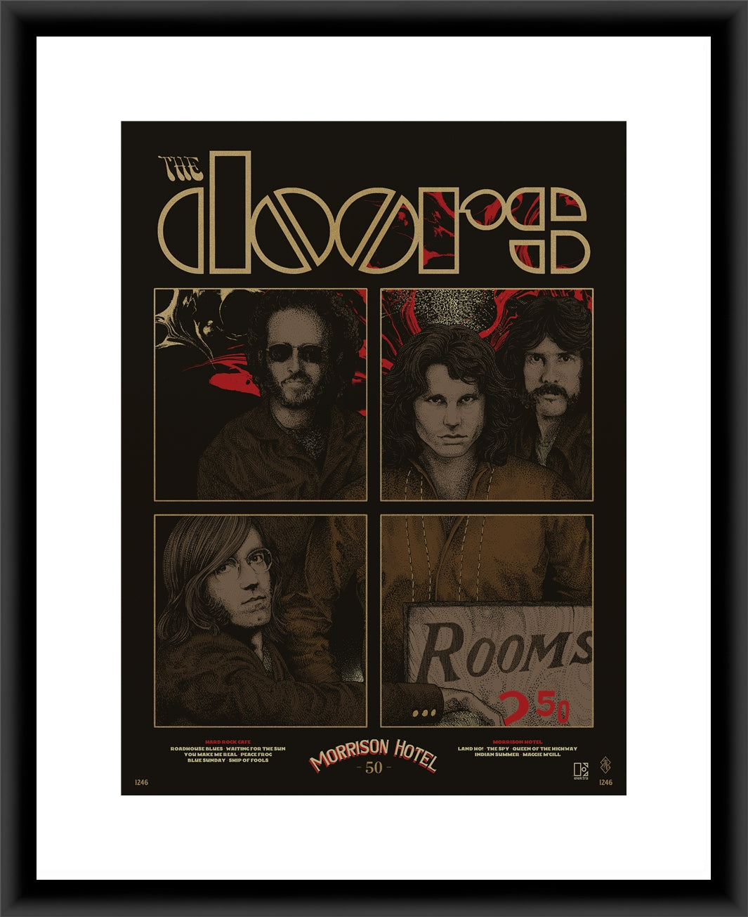 The Doors Morrison Hotel Print by Richey Beckett (Indian Summer Edition)
