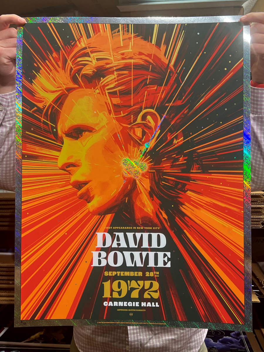 David Bowie New York City 1972 (Sparkle Foil)