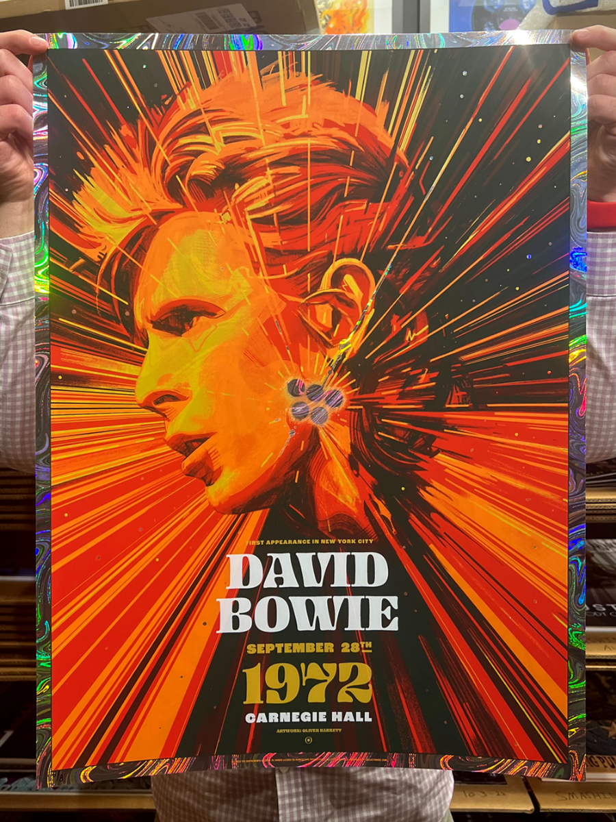 David Bowie New York City 1972 (Oil Swirl Foil)