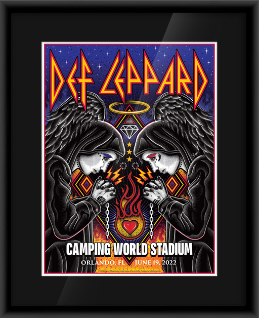 Def Leppard - June 18, 2022 - Hard Rock Stadium - Miami, FL - Artist  Edition Stadium Tour Print