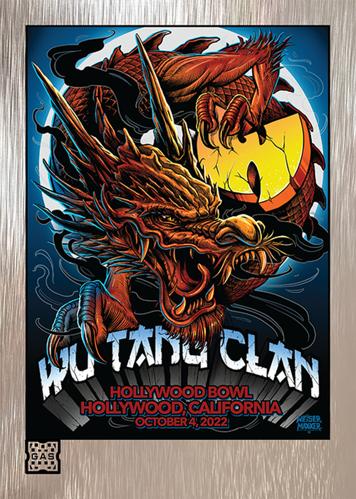 Wu Tang Clan Los Angeles October 4, 2022 Exclusive GAS Trading Card (Maxx242)