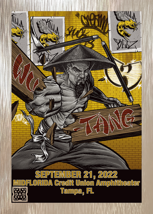 Wu Tang Clan Tampa September 21, 2022 Exclusive GAS Trading Card